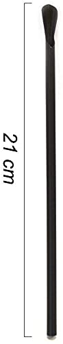 pz 250 cannucce PLA con cucchiaio BIO-ECO da 21 cm per granita, frappen e smoothie