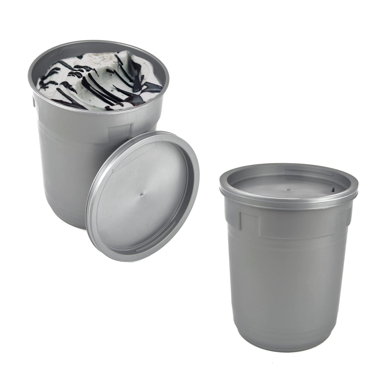 Pz 10 carapina per gelato contenitore cilindrico per vetrina gelateria a pozzetto + coperchio