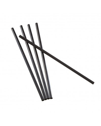 pz 250 cannucce PLA con cucchiaio BIO-ECO da 21 cm (6 mm Diametro) per cocktail, granita, succo e smoothie